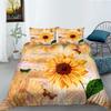 3D Modern Romantic Style Bedding Set Flower Quilt Cover Sheet/double Bed Full-size Bedspread Set Washable Comfortable Home Decoration