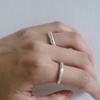 Eveningbell [silver925] Childish Letter Ring (silver)