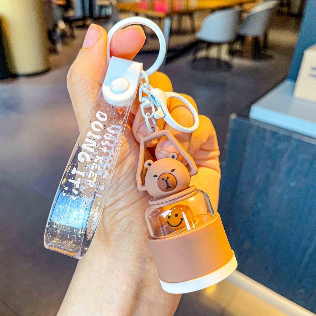 

Capybara Playful Night Light Keychain Durable Resin For Business And Advertising StyleA