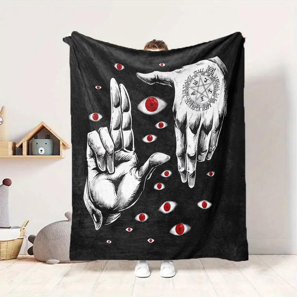 Eyes Power Flannel Blanket Throw Blanket Soft Warm Sofa Bed Camping Car home Decor Unique Christmas Gift C930261