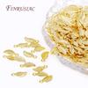 50/100Pcs Leaf Tag Charm Pendants Accessories 18K Gold Plated Extend Chain Tag Jewelry Making DIY Necklace Fittings