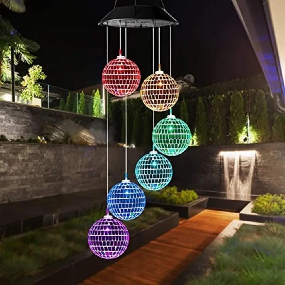 Decoration Mosaic Ball Wind Chime Lights IP65 Solar Decorative Lamp  for Decorating Your Home