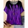 3D Printed Women's T-shirt Summer Fashion Breathable Trend Versatile Daily Wear Tops Comfortable Polyester Tees