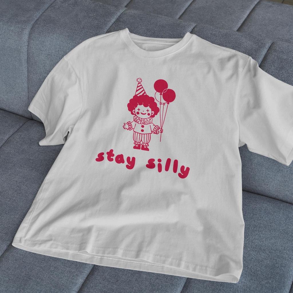Funny clown t-shirt, retro circus tee, vintage aesthetic top, cute silly shirt, 90s style graphic tee, playful streetwear, quirky humor top