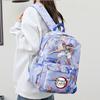 3 Stück/Set Anime Demon Slayer Aufdruck Rucksack Handtasche Federmäppchen für Teenager Schüler Mädchen Junge Schultasche Damen Große Kapazität Wasserdicht Reise Tasche