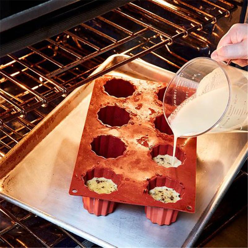 Caneles Silicone Cake Mold Bordelais Fluted Cake Pudding Mold Cakes Mousse Cupcake DIY Baking Tools