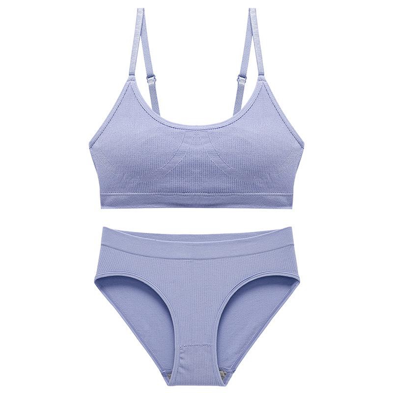 Drahtloses Push-up-Camisole-BH-Set für Damen: Nahtlose, gepolsterte, bequeme Nachtwäsche zum Schlafen, Schöner Rücken, Große Größen, Teenager