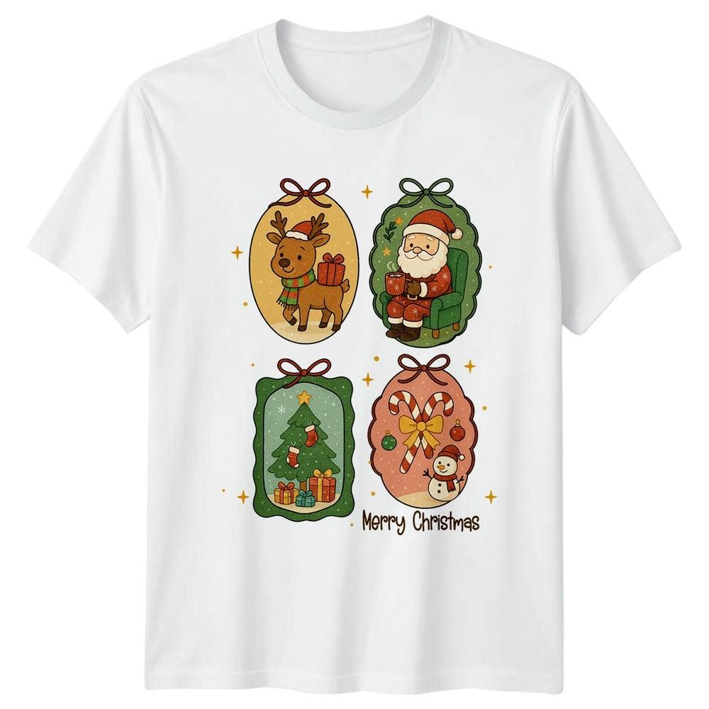Merry Christmas Christmas Holidays Unisexs TShirt Unisexs Tee Festive Graphic Top S