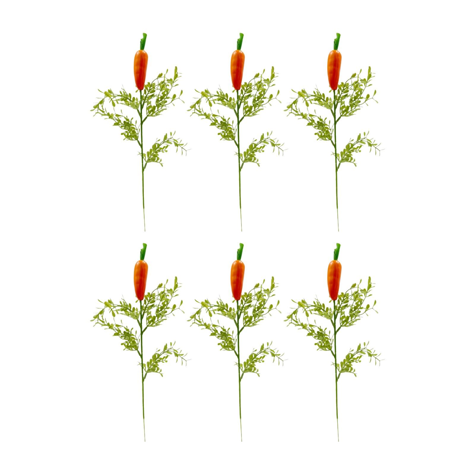 

Artificial Flowers, Easter Radish Lemon Decorative Flower Arrangements, Suitable For Home Party Vase Flower Arrangement Centerpieces, 6 Pcs