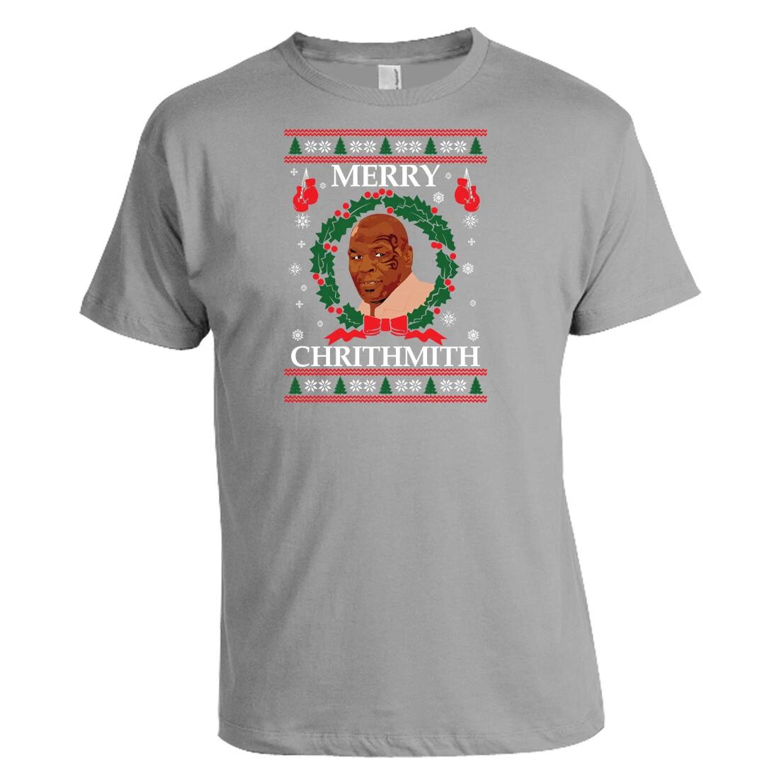Christmas Jumpers. Merry Chrithmith Mike Tyson Funny Ugly Christmas Xmas T-SHIRT S