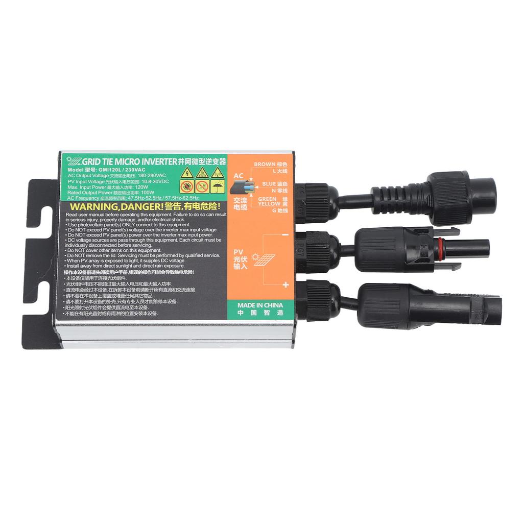 GMI Photovoltaik Micro Grid Tie Wechselrichter 120W Reiner Sinus Wechselrichter mit Spannung Strom