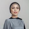 Shiny Rhinestone Hijab Muslim Inner Hijab Elastic Women Plain Solid Color Turban Undercaps Premium Soft Jersey Hijab Headband