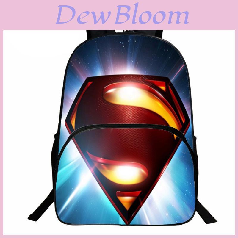 Fashion Super Hero Student Backpack With Arcuate Shoulder Strap For Teens