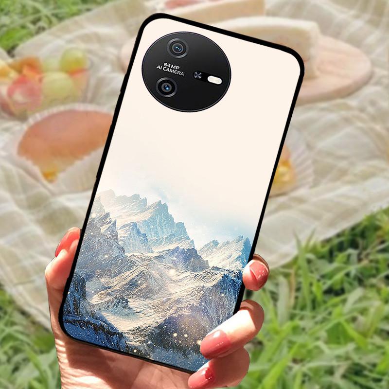 

Для Oscal Tiger 12 Чохол Силіконовий М який Мармуровий Чорний Бампер Funda Coque для Blackview Oscal Tiger 12 Повністю Захисний Чохол Oscal Tiger 12