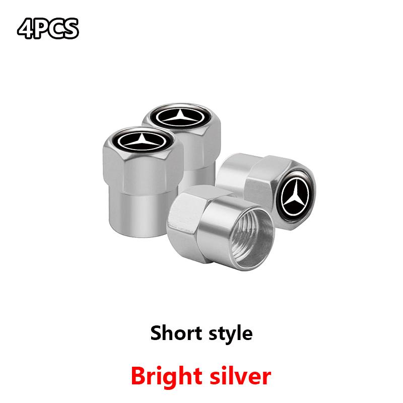 

4Pcs Styling Wheel Tire Valve Air Stem Cap Duust Covers For Mercedes Benz AMG CLS CLE CLA GLA GLB GLS Class A GLE W222 W210 W176