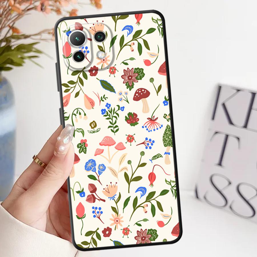 

Чехол с разноцветными грибами для Xiaomi Mi 14 11 12T Pro 11T 13 Lite 12 10T 12X Funda Чехол для телефона Xiaomi Mi 10T 5G