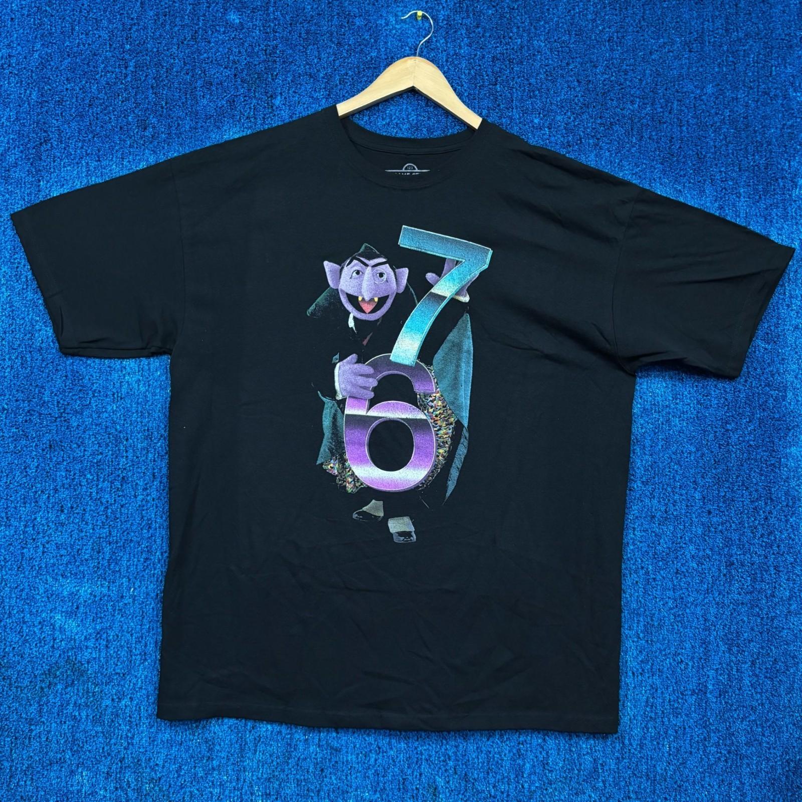 The Count von Count 6 7 Sesame Street Workshop Promo Tee XXL Unisex T-Shirt XL