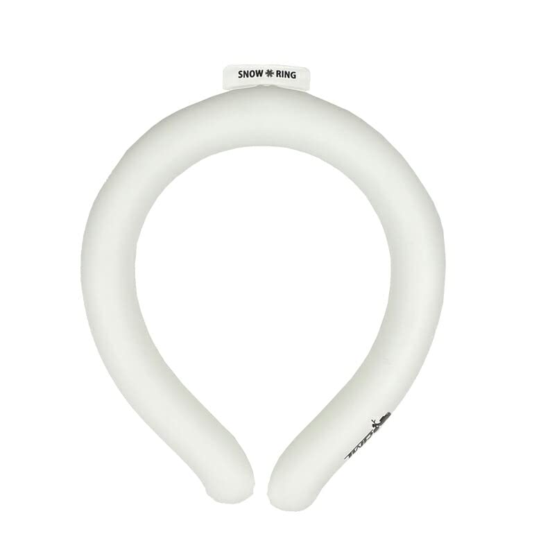 SNOW RING Ice Neck Neck Ice Cooling Ice Neck Neck Heatstroke Neck Ice Cooling For Adults and (White L) 18°C Ring, Ring, Ring, Cooler, Cooler, Safe,
