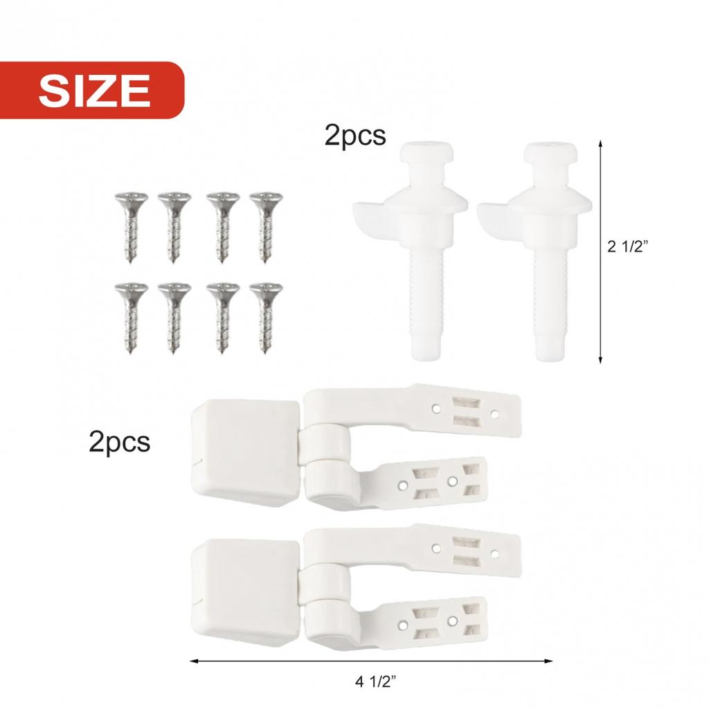Durability Plastic White Easy Install Nuts Overtighten Package Content