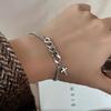 Cold Style Cross Bracelet: Thick Chain for Cool Girl - Hip Hop Fashion, Christmas Edition