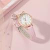 Cute and Fashionable Arabic Numeral Scale Small Cat Watch Dial Belt Quartz Watch+cat Bracelet Set