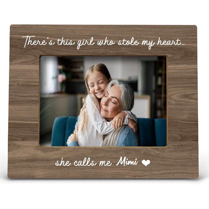 FONDCANYON Mimi Picture Frame - Grandma Frame, Picture Frame for Grandma, Mothers Day Gift, 5x7 Inch Photo