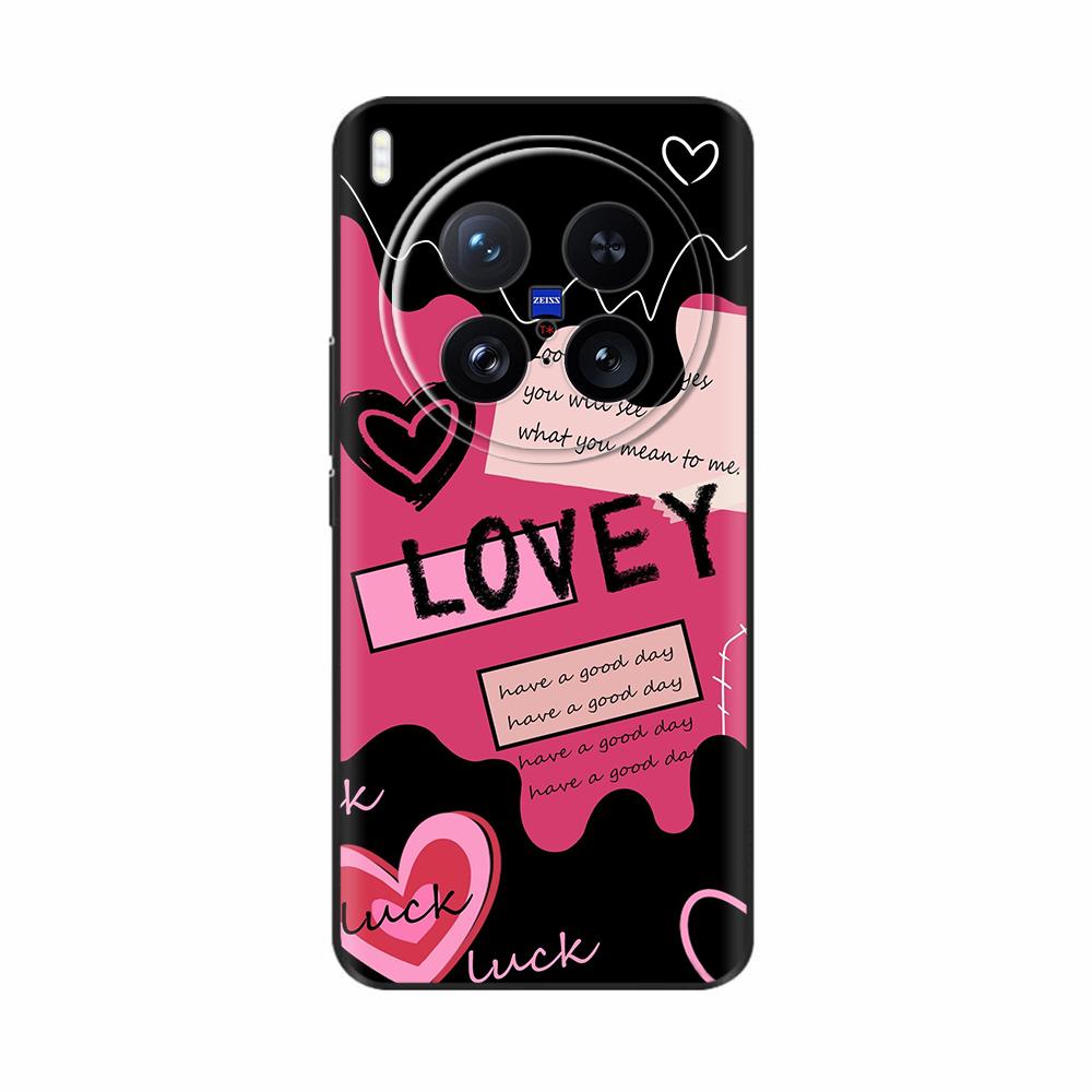 For VIVO X200 Ultra Case Cute Cartoon Painted Back Cover For VIVO X200 Pro Mini X100 Ultra Shockproof Shell Bumper Fundas Para