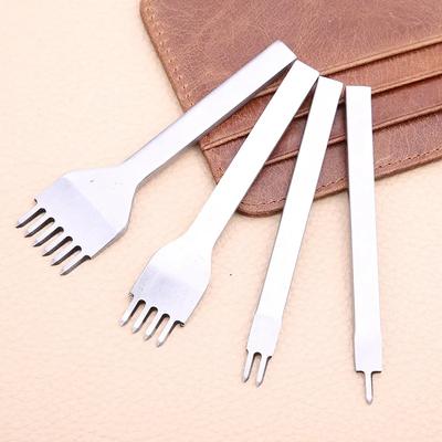 DIY Leather Carving Tool Round Chopping Suture Punching Spacing Hand Sewing Leather Art Carving Set