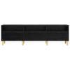 TV Stand in Black Oak Look 150 x 30 x 45 cm Engineered Wood