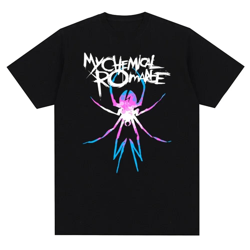 My Chemical Romance Mcr Band Men Women T-Shirt Printed T Shirt Casual Short Sleeve Tshirt Streetwear Trend Tee Tops 70216
