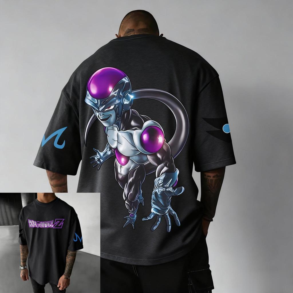 Anime Dragon Ball Frieza Printed Tshirt Mens and Womens Short Sleeve 2026 Summer New Fashion Pattern Tshirt Casual Top