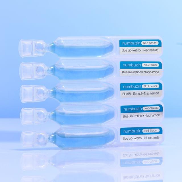 numbuzin - No.3 Blue Bio-Retinol Pore Refining Serum Vial Set 1.3ml x 10 vials