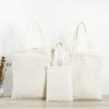 Bolsa de Lona Satchel em Branco Bolsa de Ombro Estudante para Compras Algodão Logotipo Personalizado Cor Impressa Bolsa de Lona Publicitária