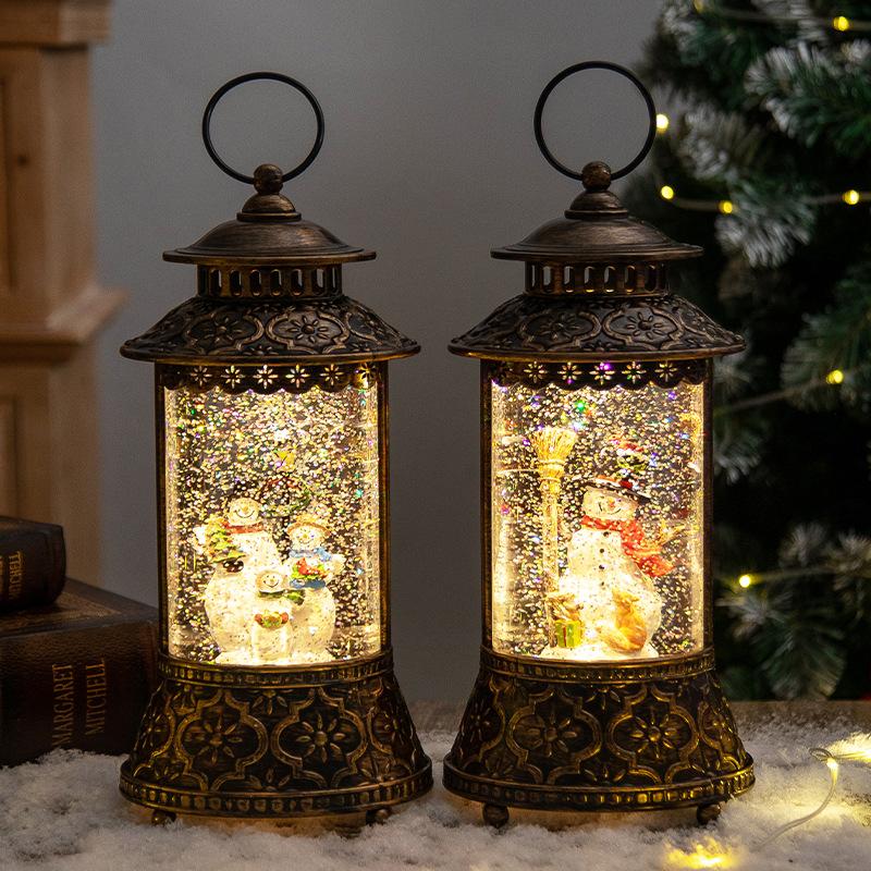 Christmas decoration crystal ball music box snowflakes wind lantern creative Christmas gift