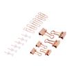Office Clips Kit Colored Metal Antirust Push Pins Paper Clips Binder Sets Paper Storage Decoration