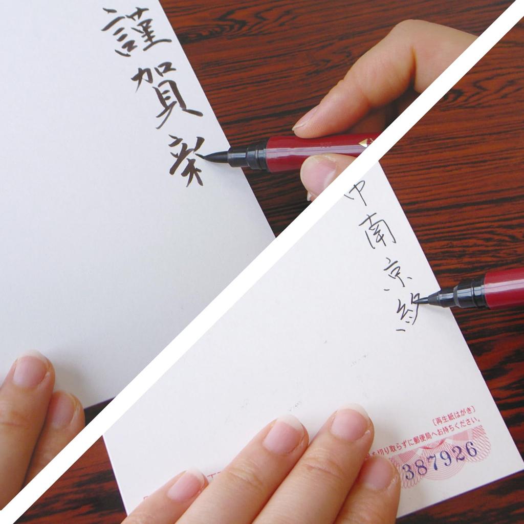 Kuretake Brush Double Set of Pen, Kabura, No. 55, 2, DF150-55B/2P