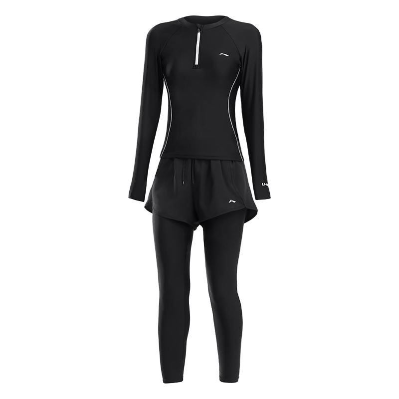 Li Ning Two Piece Swimsuit Women s Black LNYW175-1 2XL