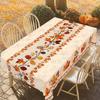 1 Piece Of Maple Leaf Patterned Autumn Tablecloth, Vintage Rectangular Round Tablecloth, Suitable For Thanksgiving Holiday Party Autumn Decorations, I