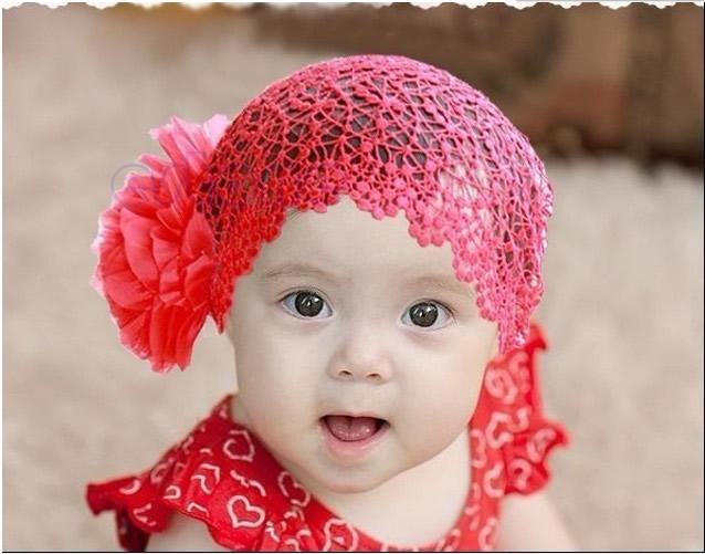 Neugeborenes Baby Kind Mädchen Elastisches Blumen-Stirnband Haarreif Haar-Accessoires