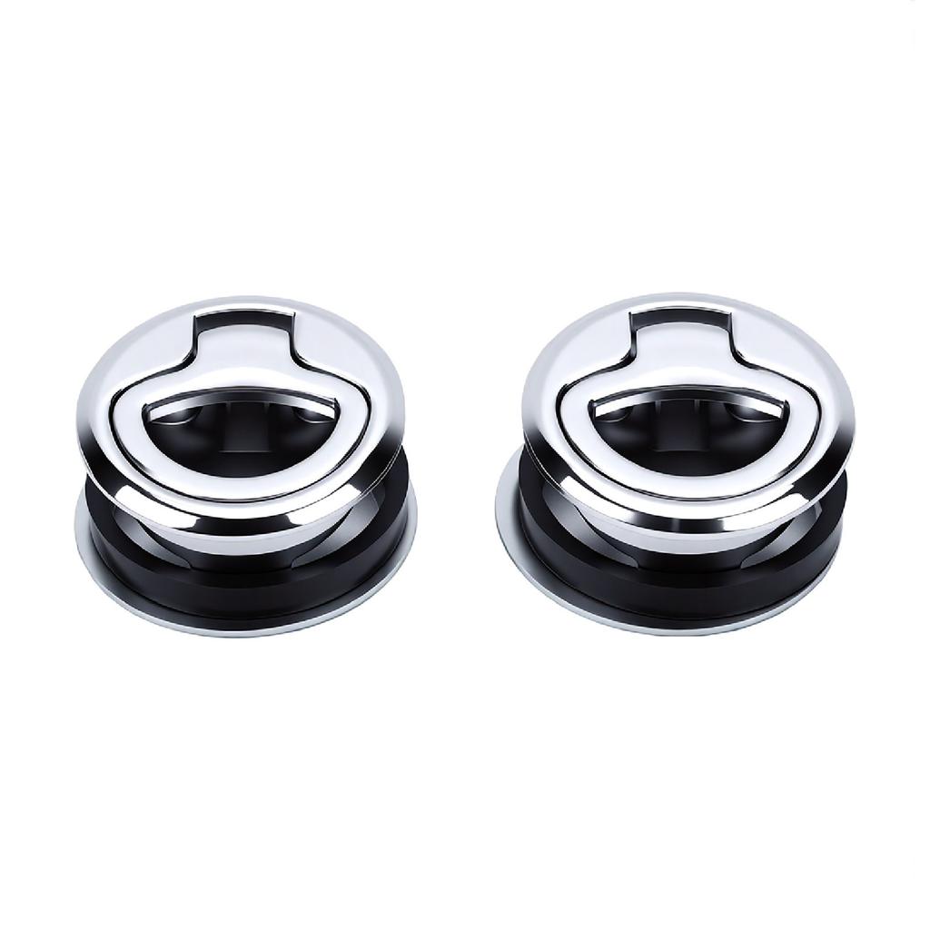 Boat Slam Latch Stainless Steel Zinc Alloy Flush Pull Handle Deck Hatch Latch for Yachts Motorboats Cargo Trailer