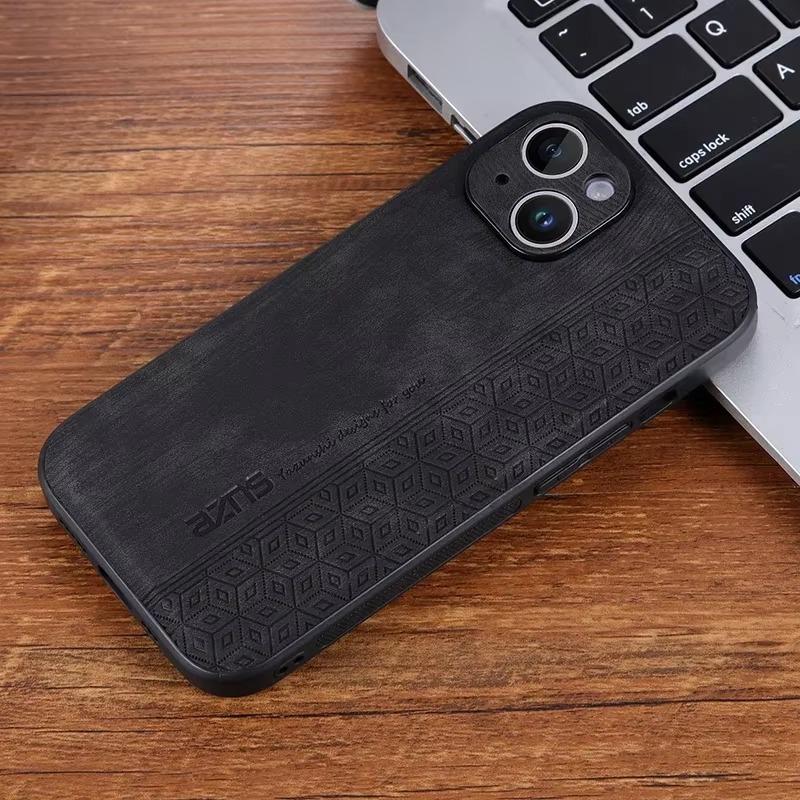 Luxury Leather Phone Back Case For iPhone 17 Air 17Pro 16Pro Max 15 14 13 12 11 XS Pro Max XR Bumper Coque For iPhone 17 Pro Max