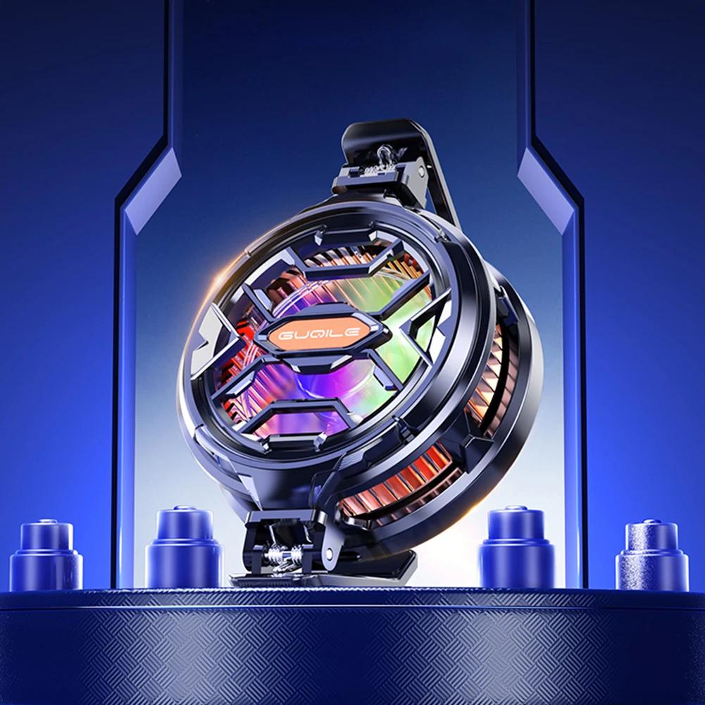 Portable Magnetic Semiconductor Phone Cooler Radiator Back Clip RGB Phone Cooling for iPhone Samsung Xiaomi Smartphone Game Fan