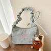 Fashionable Armpit Bag For Women Embroidery Butterfly Bag Bow Y2k-Style Bag Shoulder Makeup Lip E7T4