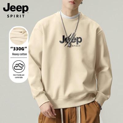 JEEP SPIRIT Men's Long Sleeve Crew Neck Sweatshirt