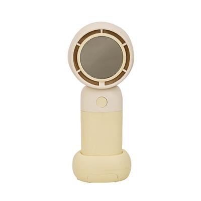 Portable Fan with Built-in Mobile Phone Holder Lightweight Handheld Fan 3-Speed Adjustable Low