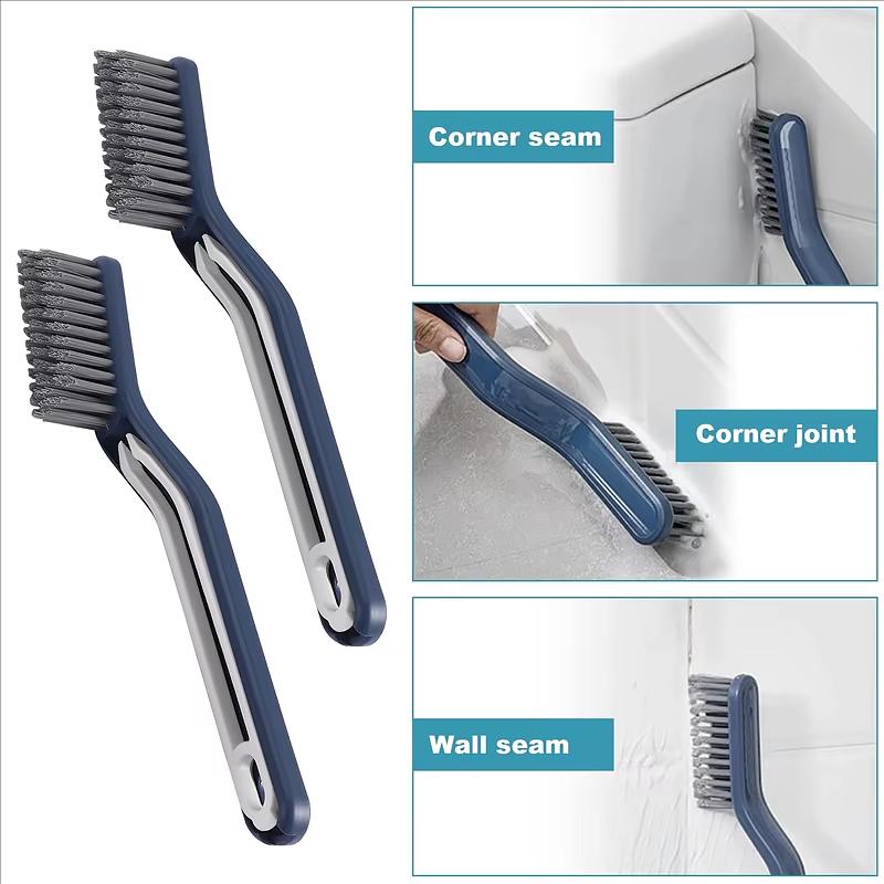 1PC Tidy Bathroom Gap Brush Window Crevice Dirt Clamp Cleaning Tools Dust Brush Groove Plastic Multifunctional
