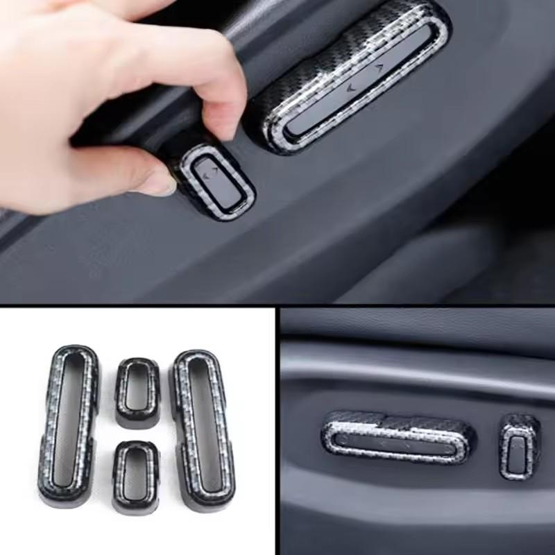 For Honda CRV CR-V C-RV 2017- ABS Carbonfiber Armrest  Window Swtich Cover Gear Shift Panle Air Outlet Steering Wheel Cover