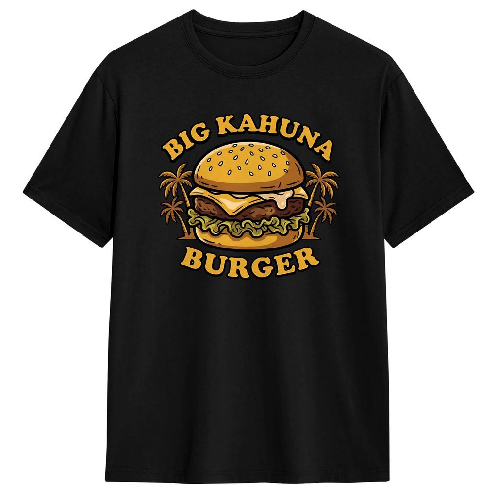 Maglietta Divertente The Big Kahuna Burger Unisex Cotone Manica Corta Girocollo Top Estivi Camicie