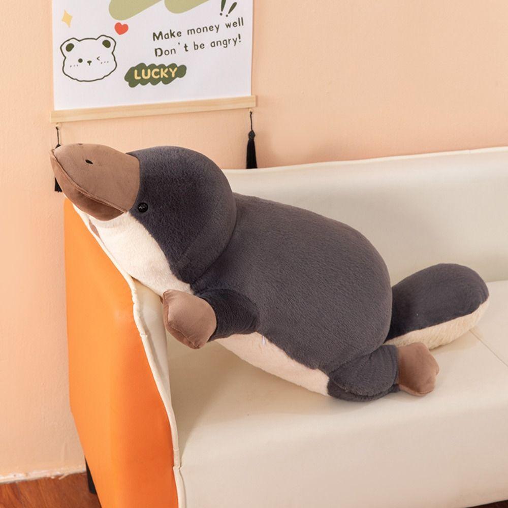 Super Soft Platypus Plush Toy Grey Color Simulation Plush Toy Stuffed Animal Toy  Children Gift