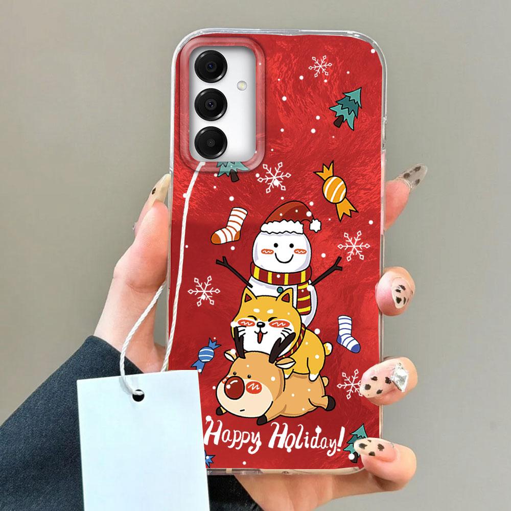 Merry Christmas Santa Claus Elk Phone Case for Samsung Galaxy A16 A55 A07 A17 A56 A36 A26 A53 A06 A14 A24 A34 A54 A15 A12 Cover